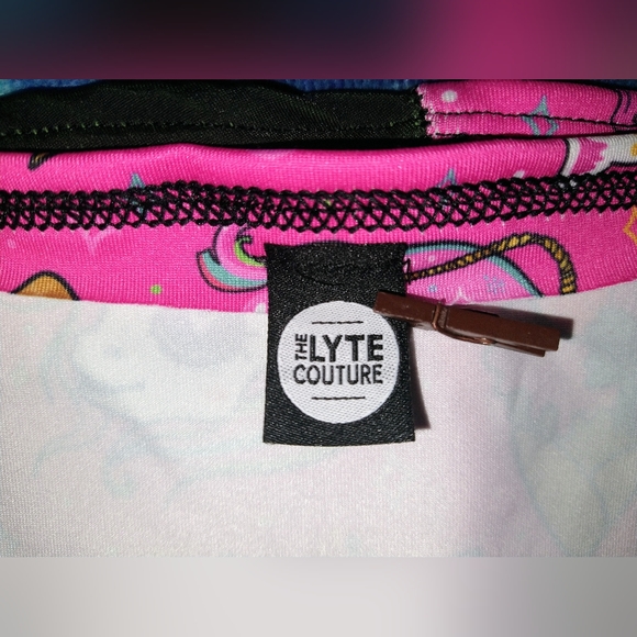 NWOT The Lyte Couture Black And Pink Cartoon Festival Set ~ Sz M - Picture 4 of 4